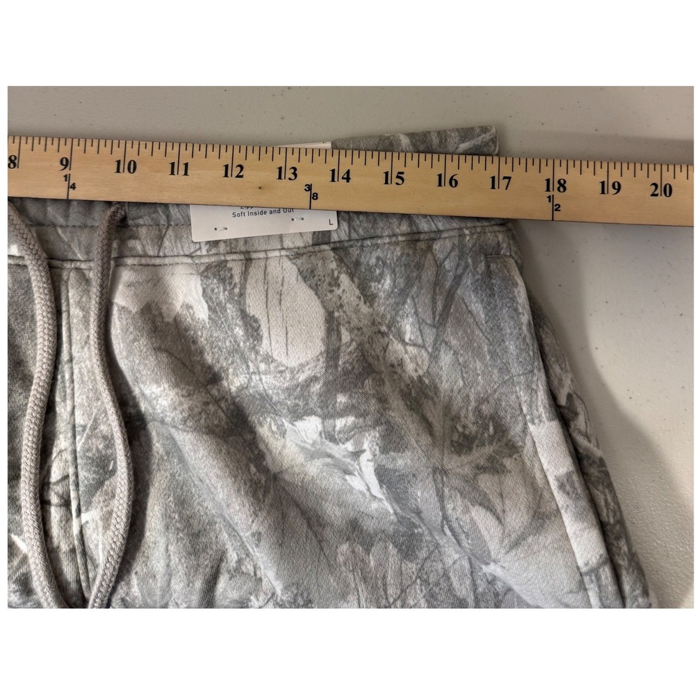 Hollister Relaxed‎ Jogger Men L Soft Camo Fleece Zipper Pocket Sweatpants NEW - Picture 6 of 8